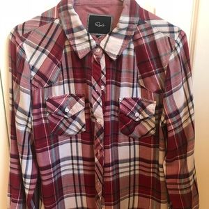 Rails Plaid Button up Flannel fall shirt